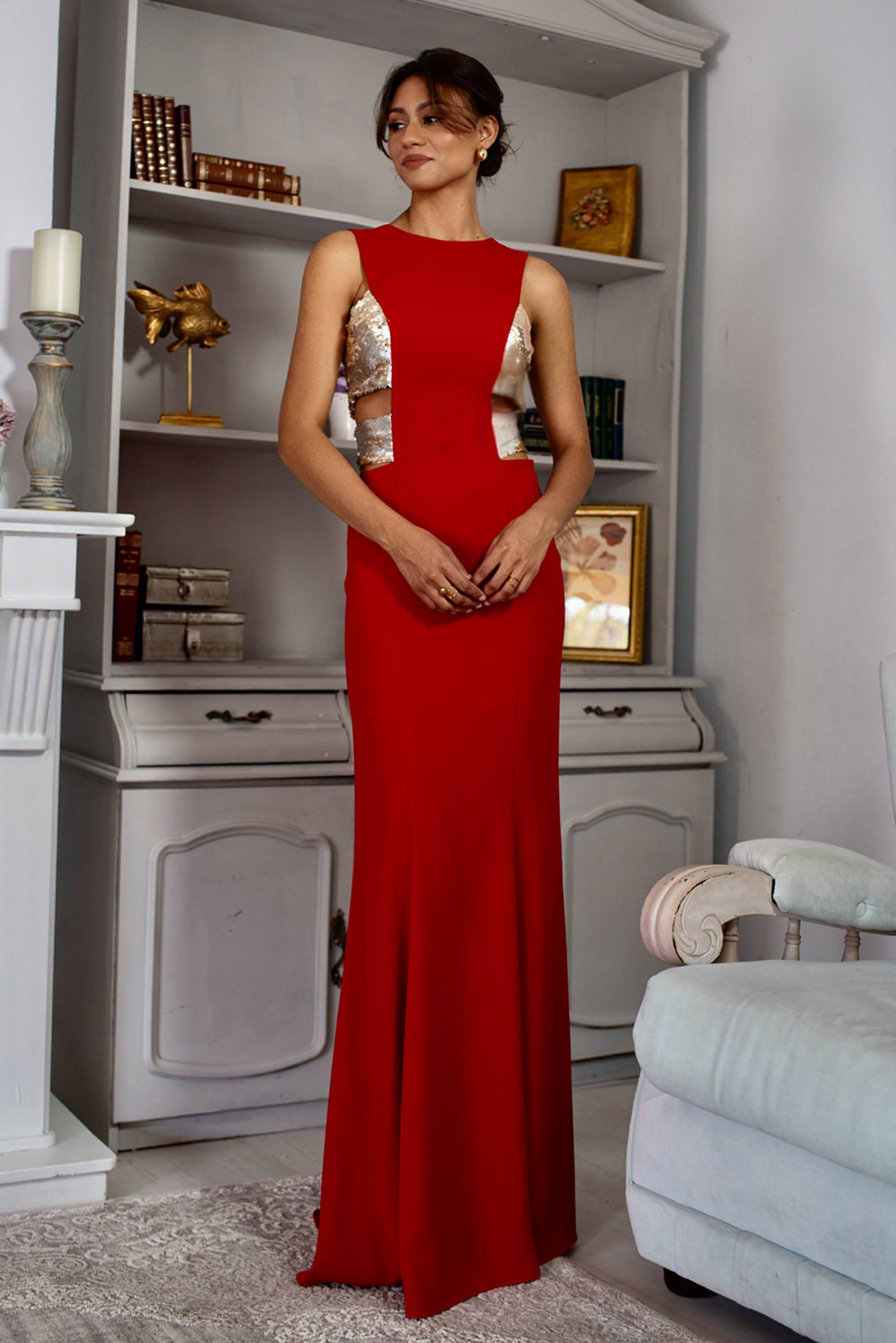 Vestido CHIARA rojo
